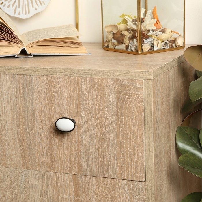 Ручка кнопка ТУНДРА РК023BL LIGHT, чёрная с белой вставкой, 8 шт TMP Ручка кнопка ТУНДРА РК023BL LIGHT, чёрная с белой вставкой, 8 шт TMP