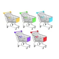 Тележка для мелочей тм VETTA Супермаркет мини, металл, 12х11х8см