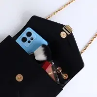 Сумка женская мессенджер на магните, 20&times;6&times;13 см, чёрная