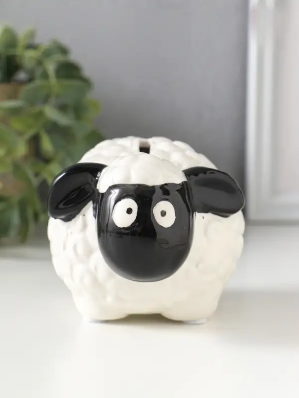 Копилка для денег керамика &laquo;Черноносая овечка&raquo;, 12.6&times;9.2&times;7.6 см
