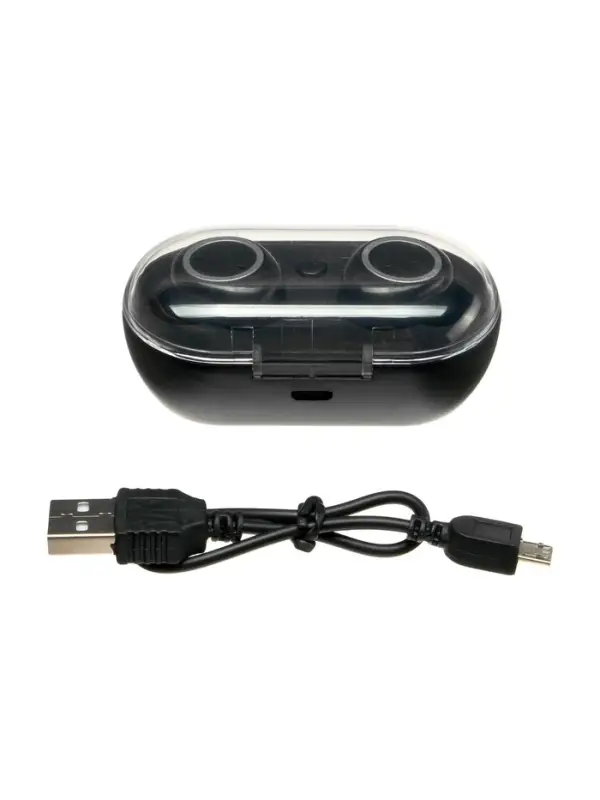 Наушники беспроводные Luazon VBT 1.20, вакуумные, Bluetooth 5.0, 40/300 мАч, чёрные