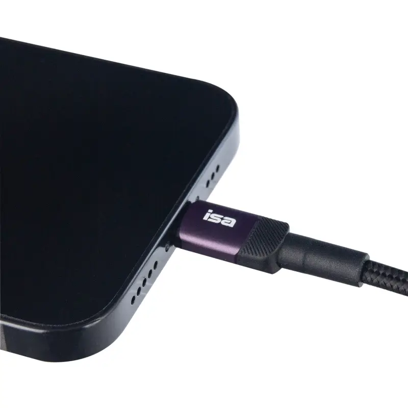 Кабель USB на Type-C 1m 2A BX-3 ISA черно-фиолетовый