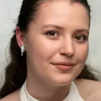 Серьги из полимерной глины &laquo;Акула&raquo;, голубые