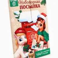 Чай новогодний в пакетиках &laquo;Новогодняя посылка&raquo; в конверте, 7.2 г (4 шт.&times;1.8 г)