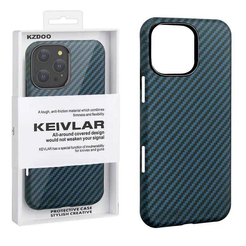 Чехол iPh 16 Pro Max Kevlar Blue K-DOO