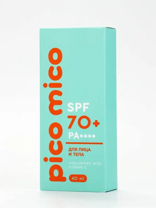 Крем солнцезащитный для лица и тела, SPF 70, 40 мл, PICO MICO