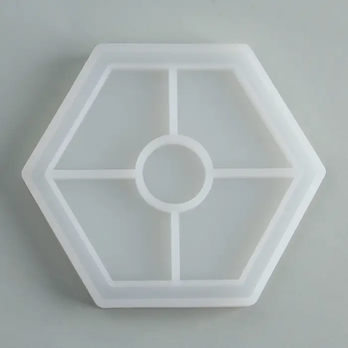 Подставка из гипса. Набор для создания поддона с красками «Шестиугольник»