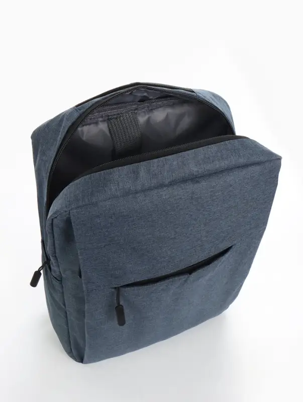 Рюкзак городской на молнии, с карманами, с USB, размер 29&times;11&times;39 см, синий