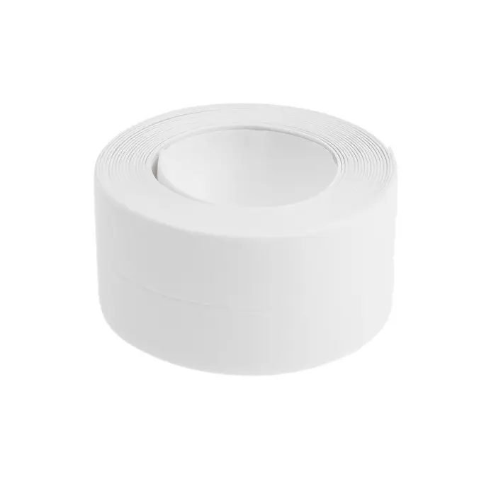 Лента бордюрная ZEIN, самоклеящаяся, для ванной комнаты, 3.8&times;320 см, белая