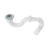 Сифон для душевого поддона ZEIN, 1 1/2&rsquo;&rsquo;*40мм, с гофротрубой 50мм