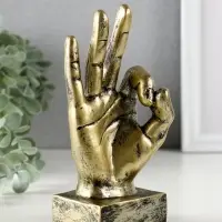 Фигурка наградная полистоун TAKE IT EASY &laquo;Жесты: Все будет ОК&raquo;, панно, настенный декор, 17&times;7&times;6 см