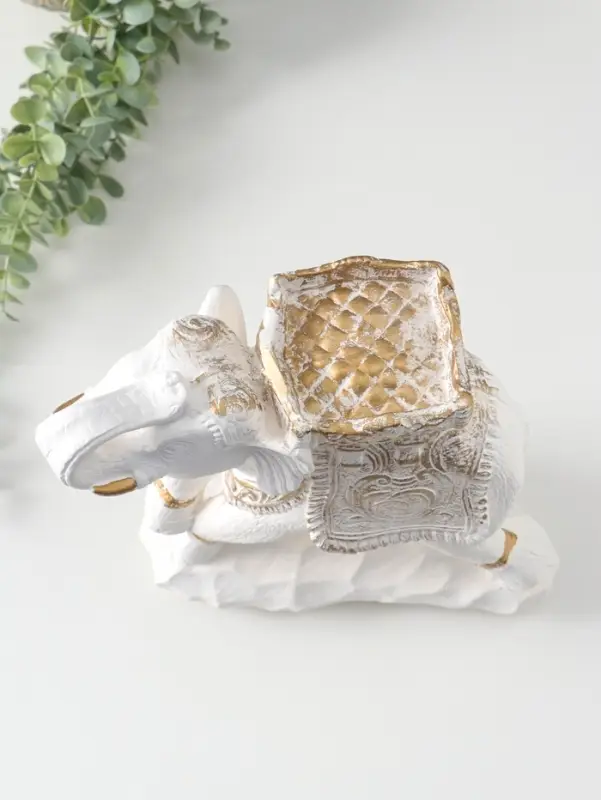 Копилка для денег &laquo;Слон счастья&raquo;, белый, 25&times;12&times;25 см