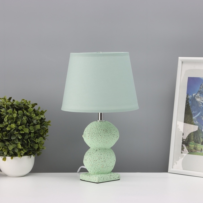Лампа настольная Лампа настольная "Лимон" 1х40Вт Е14 мятный 20х20х34см