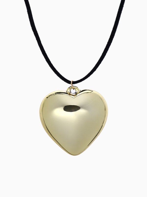Портупея-чокер-кулон «Сердечко» гладкое, трансформер, цвет золото, 150 см Портупея-чокер-кулон «Сердечко» гладкое, трансформер, цвет золото, 150 см