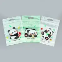 Пакет подарочный, с zip-lock застежкой, &laquo;Счастливая панда&raquo;, 15&times;23&plusmn;1 см МИКС