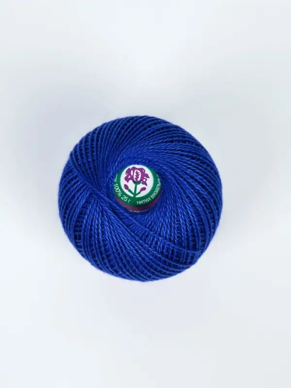 Нитки вязальные "Ирис" 150м/25г 100% мерсеризованный хлопок Набор 6шт (2411)