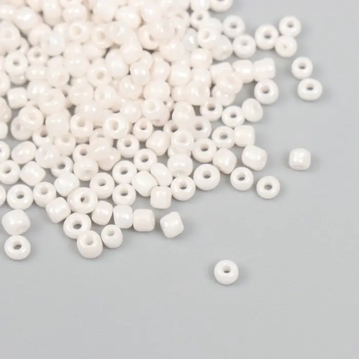 Бисер  Бисер "Zlatka" 08/0, 3 мм, 10 г белый