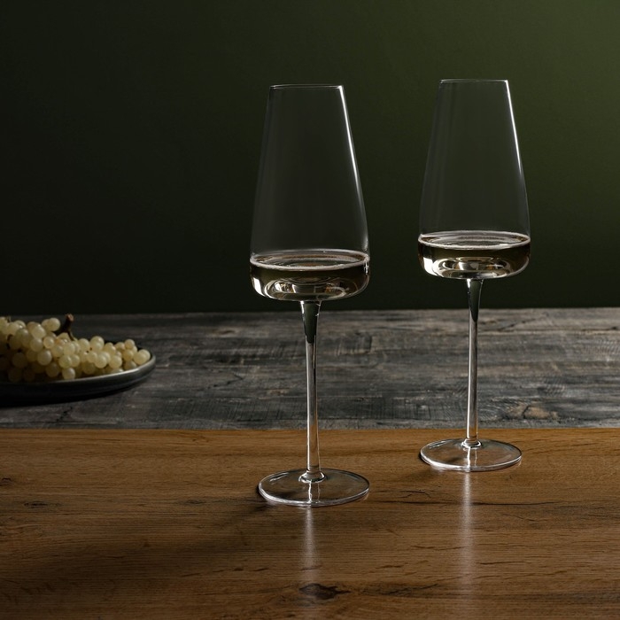 Бокал для шампанского Magistro «Амьен», 280 мл, длина ножки 11.4 см, стекло, прозрачный Бокал для шампанского Magistro «Амьен», 280 мл, длина ножки 11.4 см, стекло, прозрачный