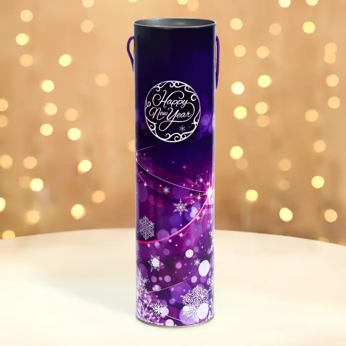 Подарочная коробка, тубус Happy New Year 92&times;350 мм