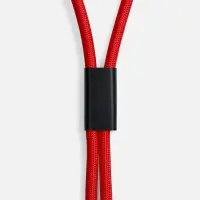 Кабель-ланьярд energyFlex Power Delivery 60 Вт, красный