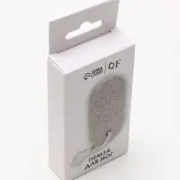 Пемза для педикюра, с подвесом, 9&times;4.5 см, в коробке, белая