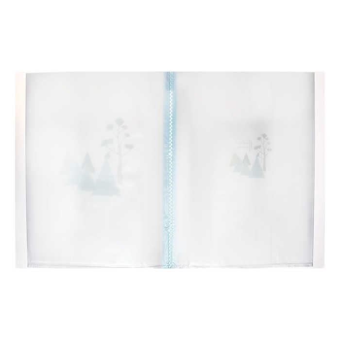 Папка формат А4, с 40 прозрачными файлами Папка формат А4, с 40 прозрачными файлами "Река", МИКС