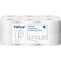 Бумага туалетная д/дисп Торк/Tellus Стандарт Т2 1сл 200м 12рул/уп_120197