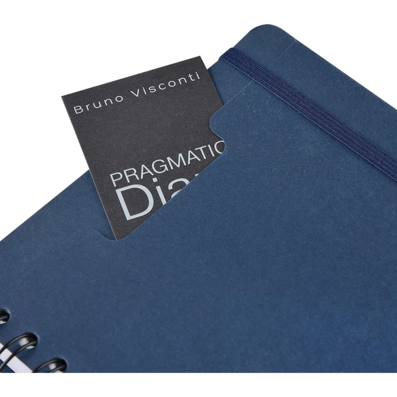 Ежедневник недатированный А5 PRAGMATIC на гребне, темно-синий 128л 3-748/03