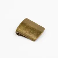 Застёжка для кепки, с люверсом, 2×2 см, цвет бронзовый