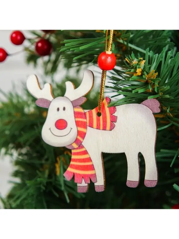 Елочная игрушка Лесная мастерская &laquo;Счастливый олень&raquo;, МИКС
