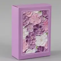 Коробка подарочная складная &laquo;Цветы&raquo;, 16&times;23&times;7.5 см