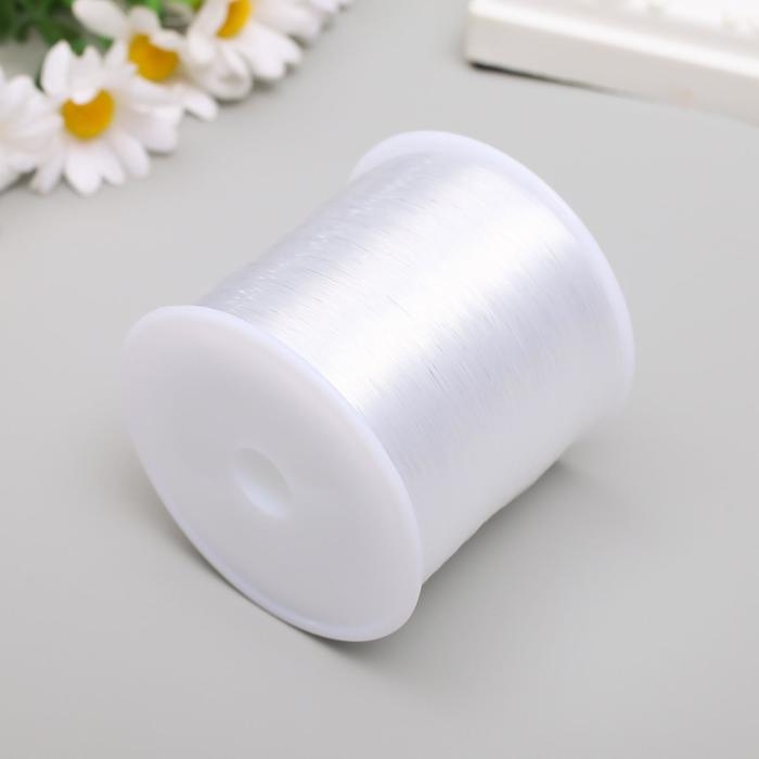 Леска для бисера 0,4 мм 400 м, белый Леска для бисера 0,4 мм 400 м, белый