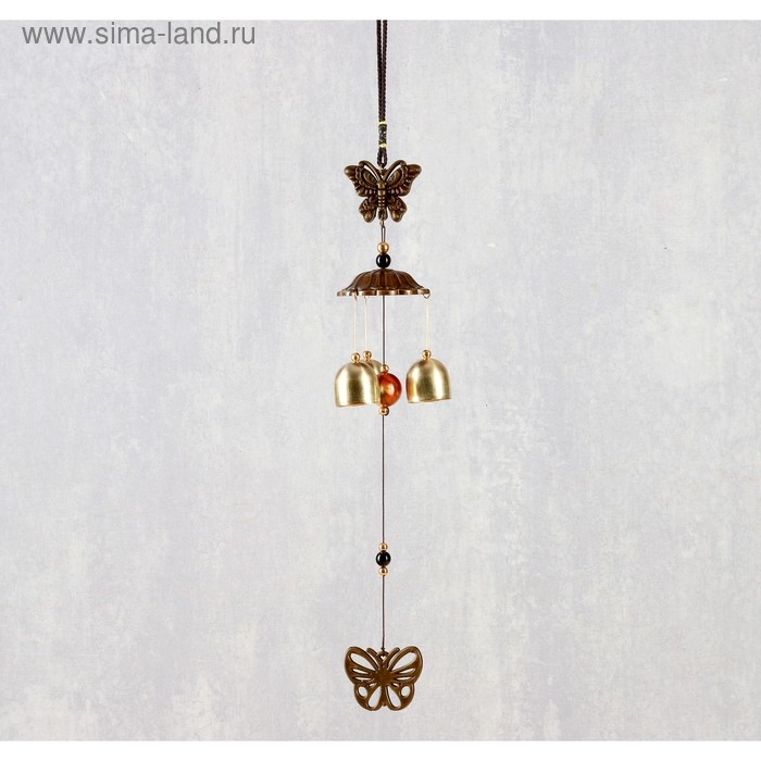 Музыка ветра металл Музыка ветра металл "Бабочка" 3 колокольчика 40 см