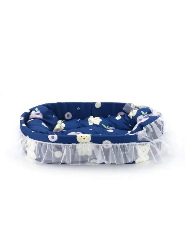 Кроватка для животных, 57&times;40&times;13 см, синяя