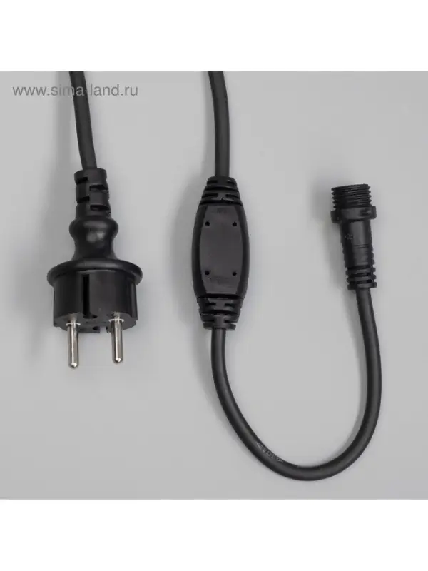 Гирлянда &laquo;Занавес&raquo; 2&times;1.5 м, IP65, УМС, тёмная нить каучук, 300 LED, свечение мульти, 220 В