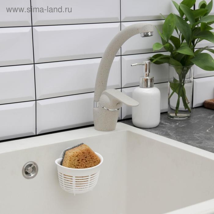 Держатель подвесной на присосках econova Helper, 10,3×8,4×7,1 см, цвет белый Держатель подвесной на присосках econova Helper, 10,3×8,4×7,1 см, цвет белый