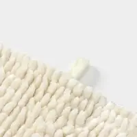 Коврик для дома LaDо́m, букли, плотность 1400 г, 50&times;80 см, велюровый, молочный