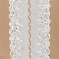 Кружево шитьё, 70 мм, 13.7&plusmn;1 м, белое