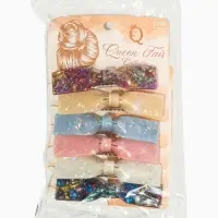 Заколка-автомат для волос "Вэнна" блеск, 8 см, микс