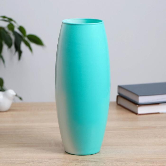 Ваза  Ваза "Абстракция-зеленый" d-7,5см 10х26 см, микс