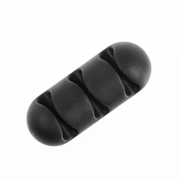 Держатель для проводов в машину TORSO, самоклеящийся, 3 деления, 5×2см, черный , пластик Держатель для проводов в машину TORSO, самоклеящийся, 3 деления, 5×2см, черный , пластик