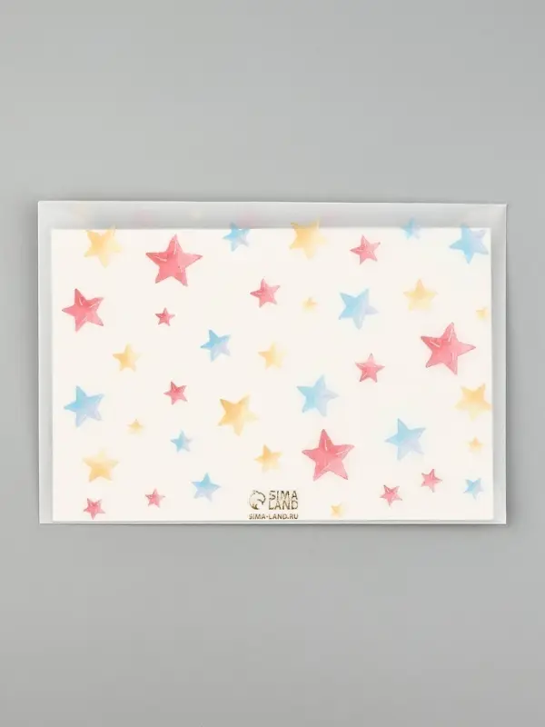 Открытка с конвертом и наклейкой «С рождением!», тиснение, 11 х 16 см Открытка с конвертом и наклейкой «С рождением!», тиснение, 11 х 16 см