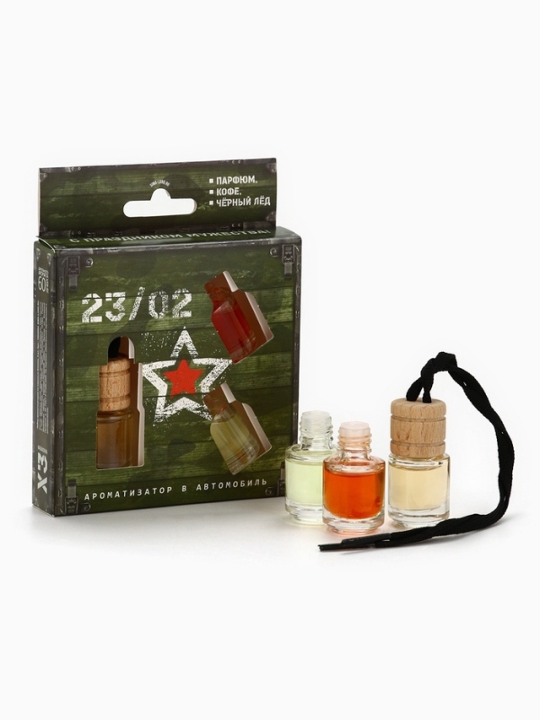 Набор ароматизаторов со сменным блоком «С праздником мужества», 9,8 х 12,5 см Набор ароматизаторов со сменным блоком «С праздником мужества», 9,8 х 12,5 см