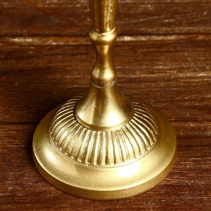 Подсвечник "Асгард" алюминий, на 3 свечи 27х10х35 см