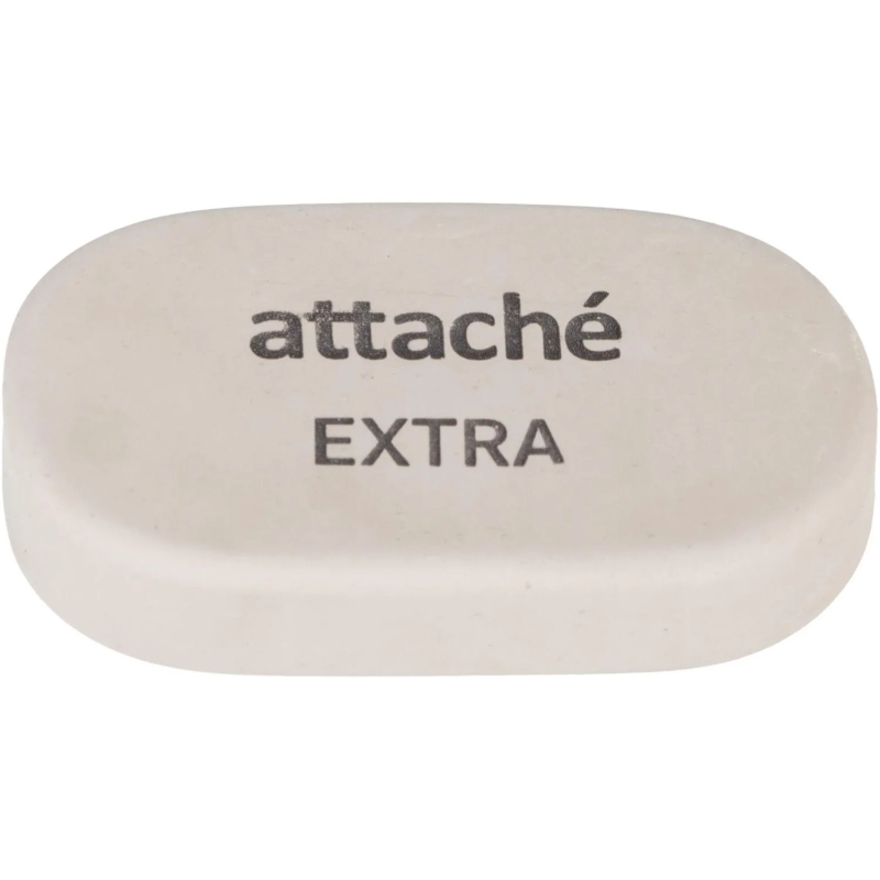 Ластик овальный Attache Extra, нат.каучук, 45x28x10мм, пастельн.ассорти