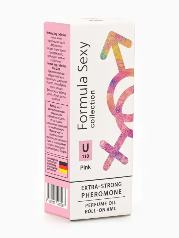 Парфюмерное масло женское с феромонами Formula Sexy Collection Pink U110, 8 мл (по мотивам Pink Molecule 090 09 (Zarkoperfume)