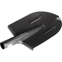 Лопата штык РусТрейд рельс сталь с рёбр жёст 28x24см без черенка (си-00015)