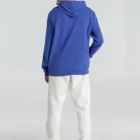 Толстовка с капюшоном унисекс Hoodie, ярко-синий меланж, размер XS