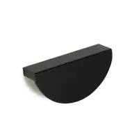 Ручка-скоба CAPPIO H002BL полукруглая, алюминий, L=78 мм, м/о 65 мм, чёрная