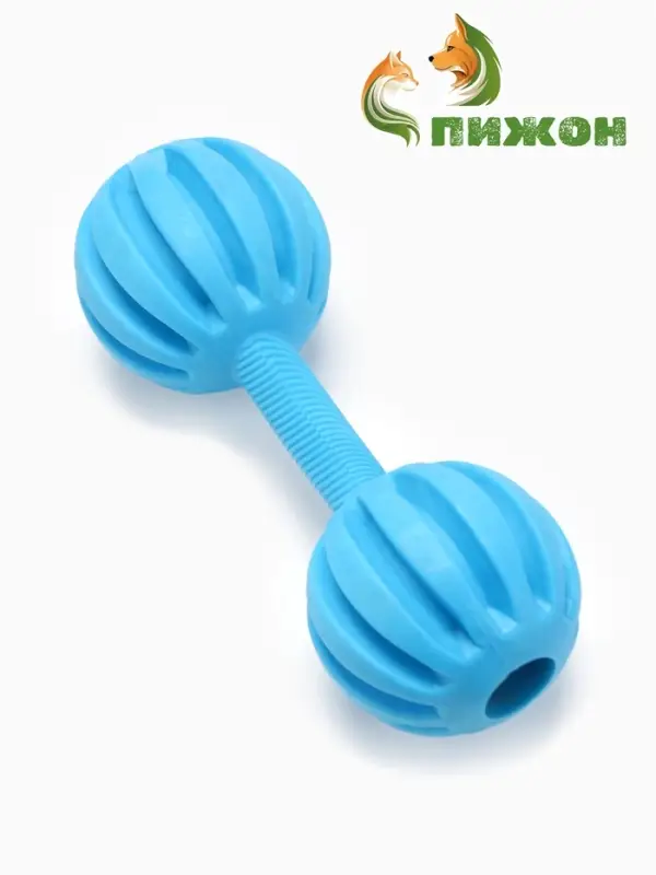 Жевательная игрушка для собак &laquo;Силач&raquo;, 15 см, TPR, голубая